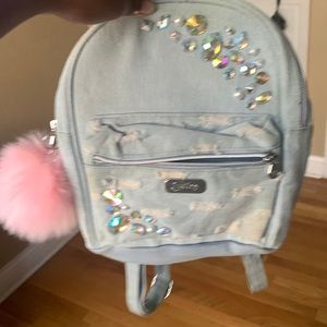 Denim justice backpack mini